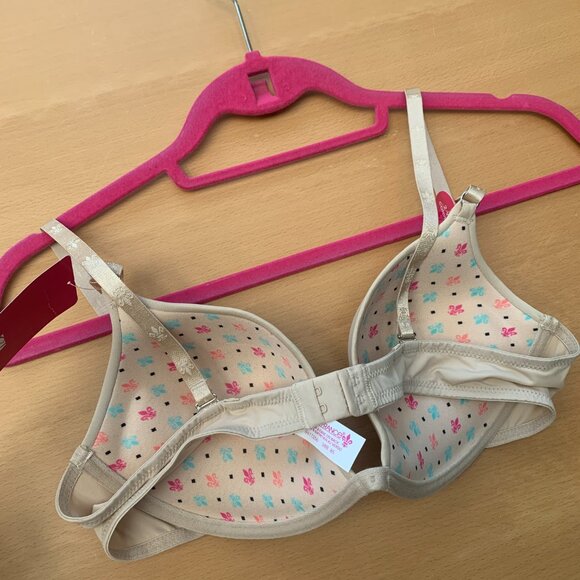 Lily of France 2-Way Convertible Push-Up Bra 38B | Beige Nude Toned NWT - Picture 6 of 7